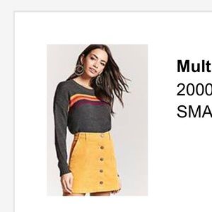 Multicolored Cropped sweater